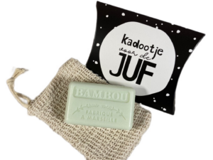Bamboe zeepje voor de juf
