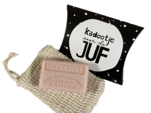 zeep cadeau voor juf