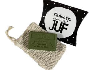 Thee zeepje voor de juf