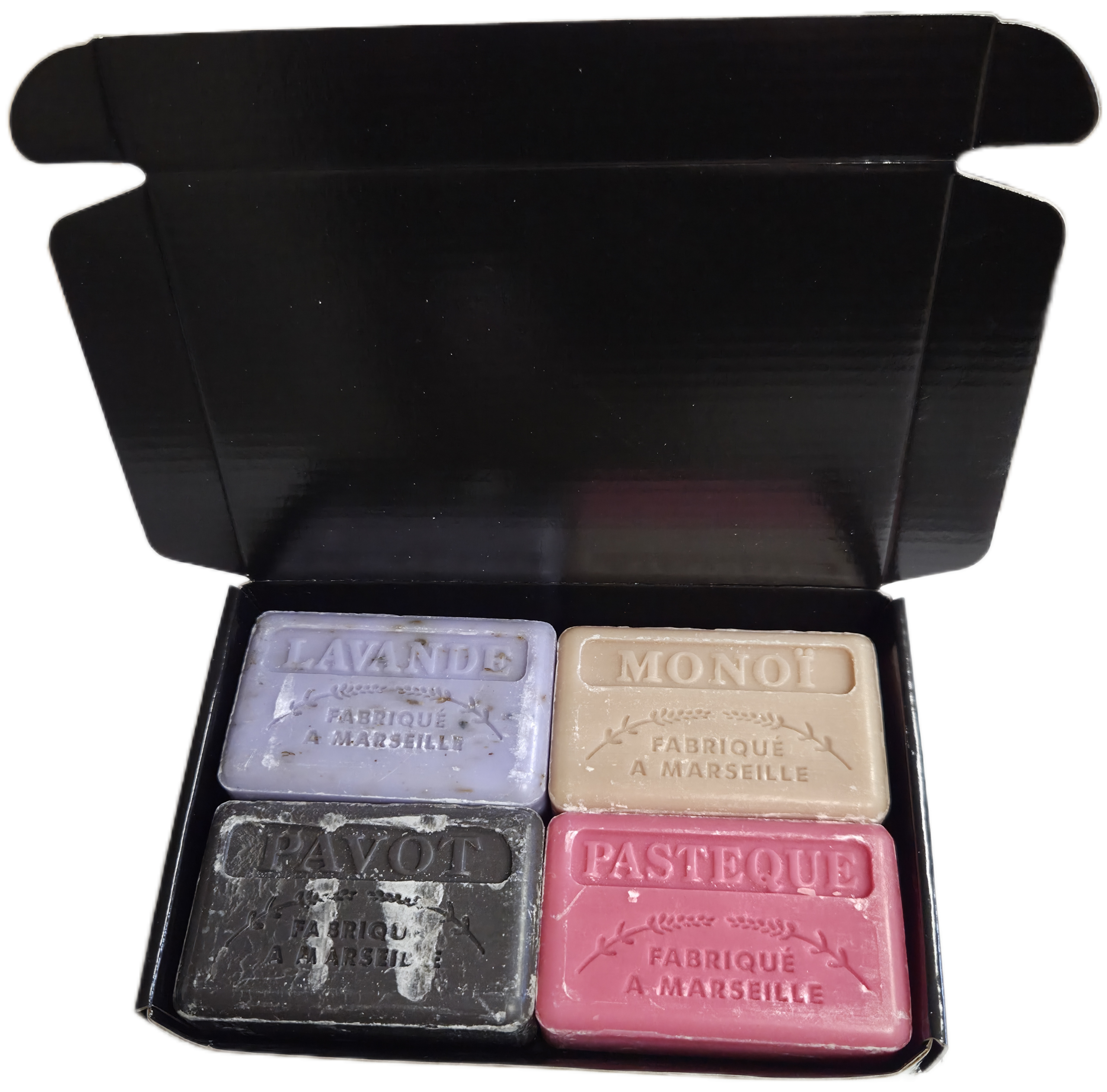 Kneusjes set Lavendel scrub, Monoi, Pavot, Pasteque